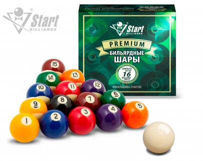 Бильярдные шары Start Billiards Premium РП, 57,2